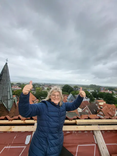 Die Überwindung hat sich gelohnt - der Ausblick ist einmalig