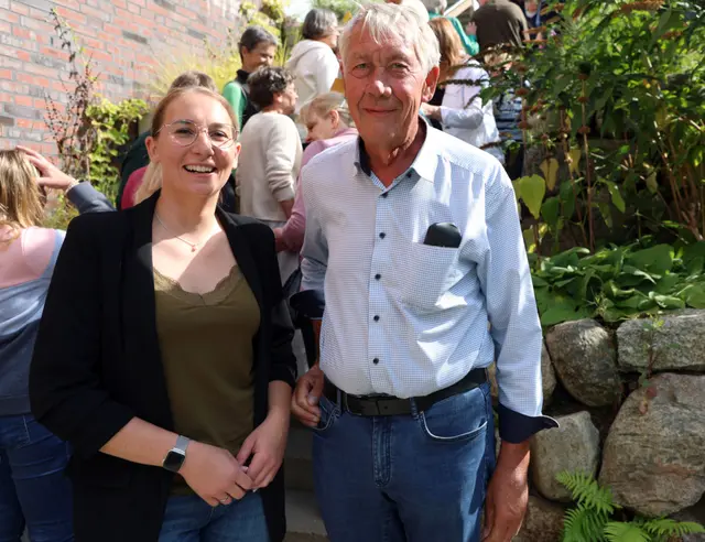 Hospiz-Geschäftsführerin Katharina Koch und ihr Vorgänger Peter Johannsen | Foto: cc