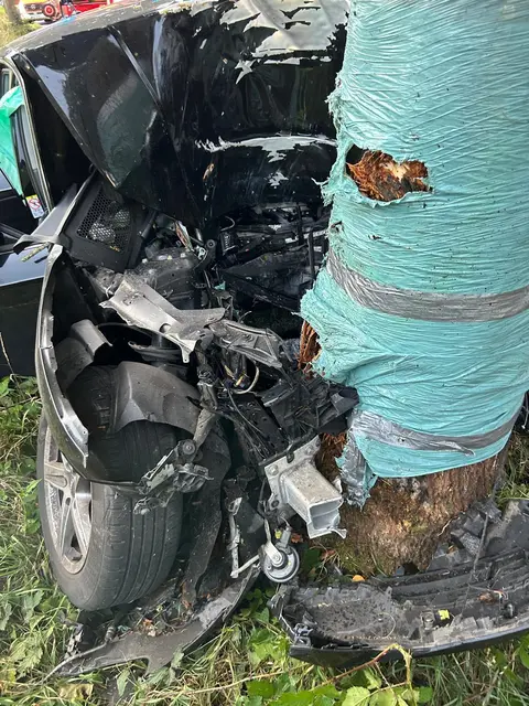 Das Auto erlitt einen Totalschaden | Foto: Feuerwehr Harsefeld