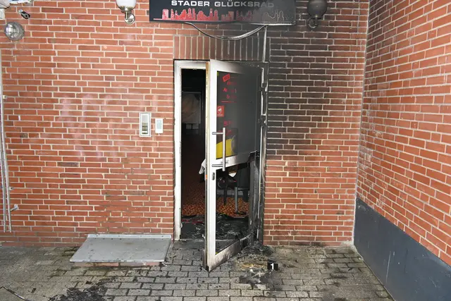 Die Brandstelle in Stade | Foto: Polizei
