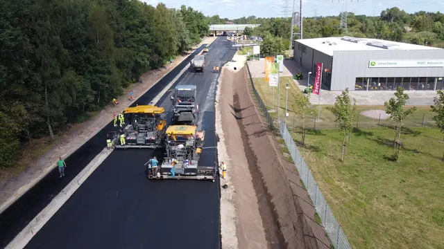 Die Ausbauarbeiten auf der Winsener Osttangente machen unerwartet gute Fortschritte | Foto: Landkreis Harburg