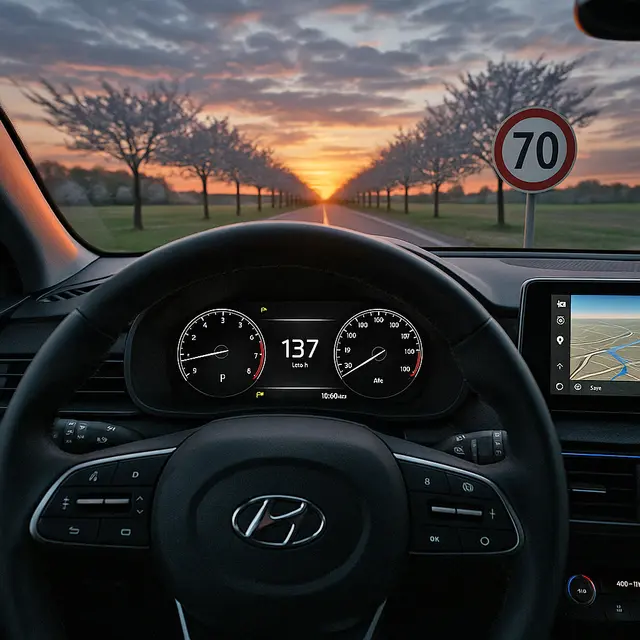 In Bargstedt wurde ein Raser mit 137 km/h geblitzt | Foto: ki-generiert