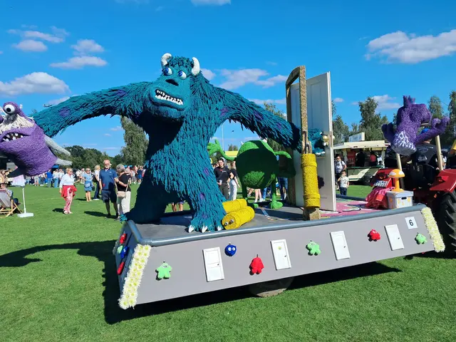 Sulley von der Monster AG hatte ein zotteliges "Fell" aus Ähren | Foto: Anika Werner