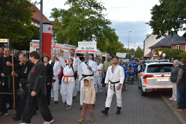 Die Ju Jutso-Abteilung von Blau-Wess Buchholz | Foto: Axel-Holger Haase