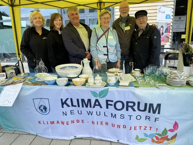 Engagieren sich ehrenamtlich für die Umwelt der Gemeinde: Heidi Klutzny, Babett Ohlen, Andreas Ossenkopf, Karin Jakubowski, Peter Boser und Professor Harald Rosenthal vom Klima Forum Neu Wulmstorf | Foto: cku