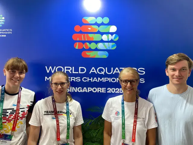 Die vier WM-Teilnehmer aus dem Kreis-Schwimmverband Harburg-Land (v.l.): Johanna Brügge, Deike Homeer, Sandra Stuhr und Felix Homeyer. | Foto: SG Wiste