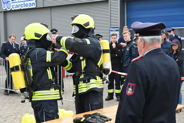 Insbesondere das Modul Atemschutz verlangte größte Präzision | Foto: Landkreis Stade / Daniel Beneke