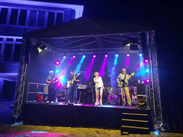 Abends machte die JFF-Hitband das Hafenfest zu einer Sommerparty | Foto: Konzerte in Winsen e.V.