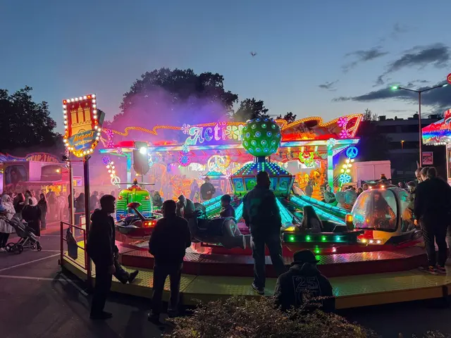 Überall gab es bunte Lichter und für jedes Alter passende Angebote beim diesjährigen Stadtfest Buchholz | Foto: cku