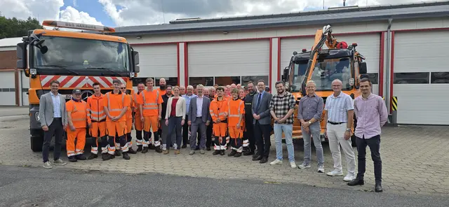 Besuch von Präsident Timo Quander und Katja Pott (NLStBV) in Hittfeld | Foto: Landkreis Harburg