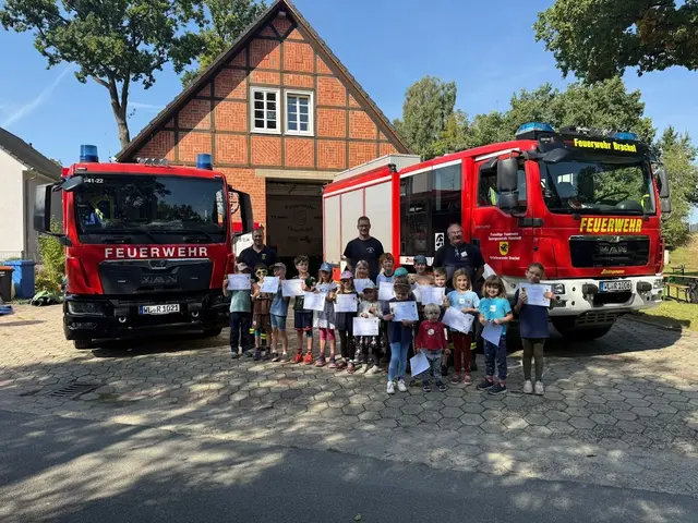 Zum Abschluss eines rundum gelungenen Tages erhielt jeder junge Teilnehmer als Anerkennung eine Urkunde und einen kleinen Pokal | Foto: Freiwillige Feuerwehr Samtgemeinde Hanstedt,  Pressestelle Süd