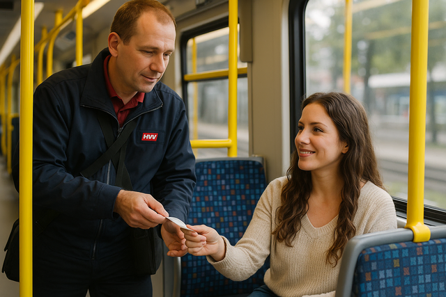 Im gesamten HVV-Bereich werden an diesem Donnerstag Fahrscheinkontrollen vorgenommen | Foto: KI-generiert