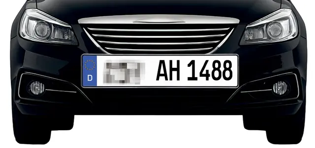 Dieses symbolträchtige Autokennzeichen ist in den Landkreisen Harburg und Stade erlaubt | Foto: Symbolfoto/MSR