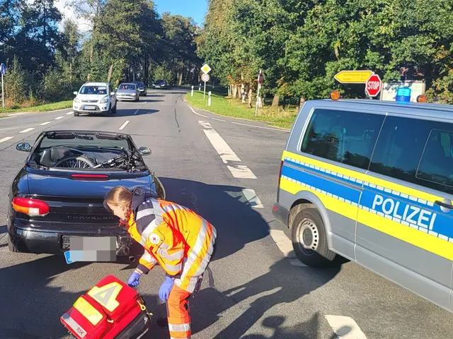 Die Unfallstelle in Drochtersen | Foto: Polizei