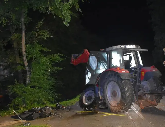 Ein verunfallter Traktor / Symbolbild | Foto: Polizei