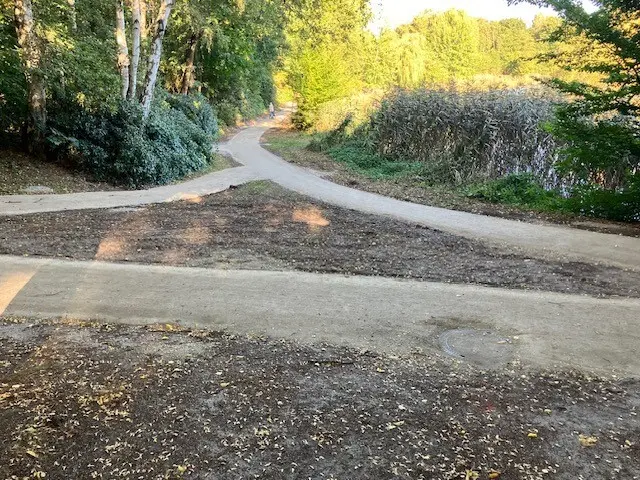 Die Wege um den Stadtteich sind wieder problemlos begehbar | Foto: Buchholzer Kommunalbetrieb