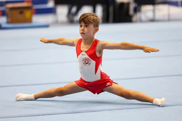 Der 7-jährige Kilian Liebelt auf dem Bodenfeld | Foto: TSV 08