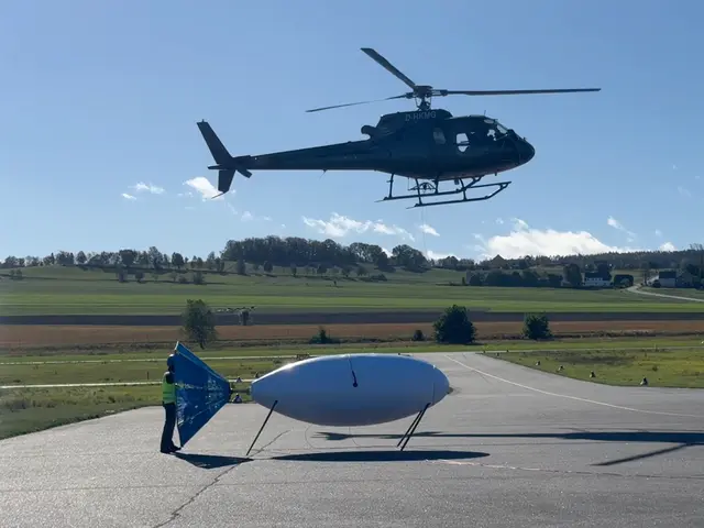 Der Hubschrauber mit der Messsonde, die in Harsefeld zum Einsatz kommt | Foto: Forschungsvorhaben GeoMetEr