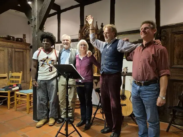Die fünf Künstler des Abends | Foto: Astrid Sitarz