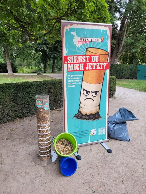 Rund 14.000 Zigarettenkippen wurden im Rahmen der landkreisweiten Anti-Kippen-Kampagne separat gesammelt | Foto: Klimaschutzmanagement Harsefeld