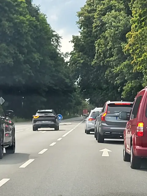 Schon die halbseitige Sperrung verursachte erhebliche Behinderungen | Foto: sh