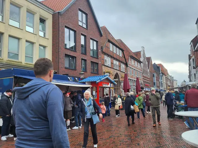 Auch bei einsetzendem Regen war die Altstadt gut besucht