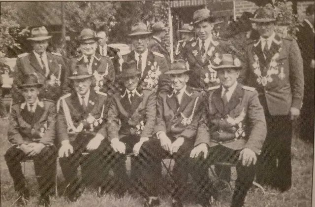 1960 Die ersten zehn Schützenkönige der Schützenkameradschaft Borstel-Sangenstedt | Foto: Archiv SK Borstel-Sangenstedt