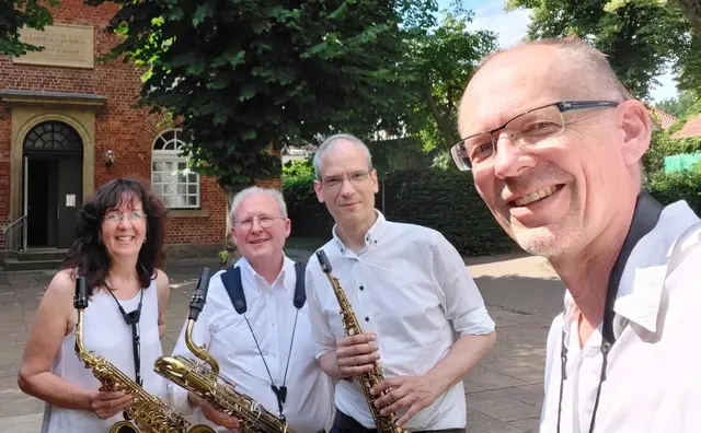 Das Arte-Saxophon-Quartett begleitet den Hittfelder Gregorianikchor bei einem besonderen Konzertabend | Foto: Vowinckel