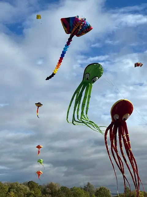 Drachen "erobern" Krautsand  | Foto: ig