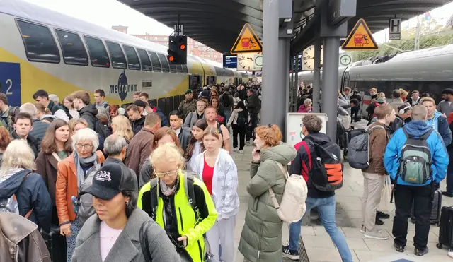 Am Hauptbahnhof Hamburg herrscht Gedränge vor den Zügen | Foto: Helle