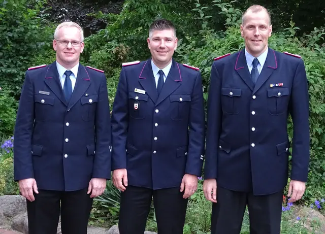 Oliver Lütker (v.li.), Sebastian Seier, Florian Baden | Foto: FF_Hanstedt