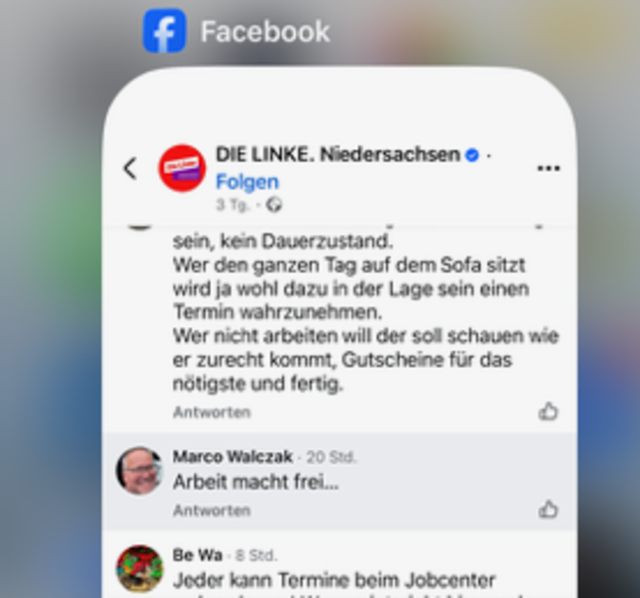 Der Kommentar des Meckelfelders in den Socialen Medien | Foto: Privat