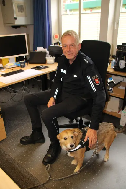 Reiner Helms und sein Hund Buddy