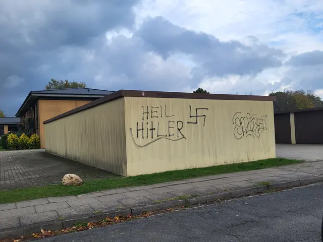 Wegen dieser verfassungsfeindlichen Schmiererei ermittelt die Polizei | Foto: sh