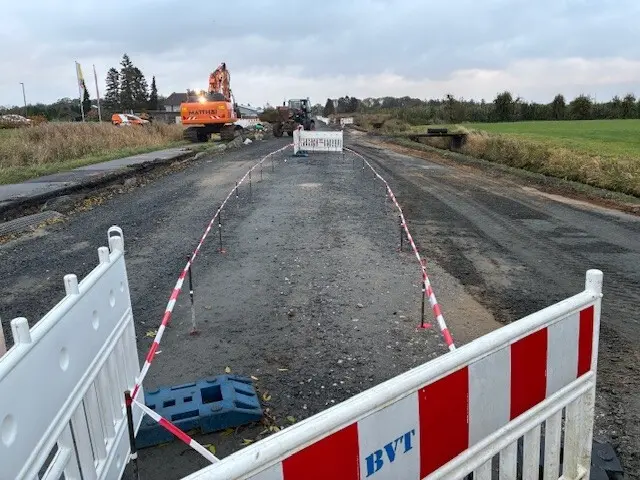 Blick auf die Baustelle an der K27 in Drochtersen | Foto: Landkreis Stade