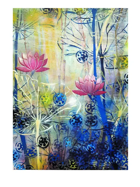 Auch dieses Bild mit dem Titel "Wilde Stille" stellt Malerin Daniela Köster aus | Foto: Daniela Köster