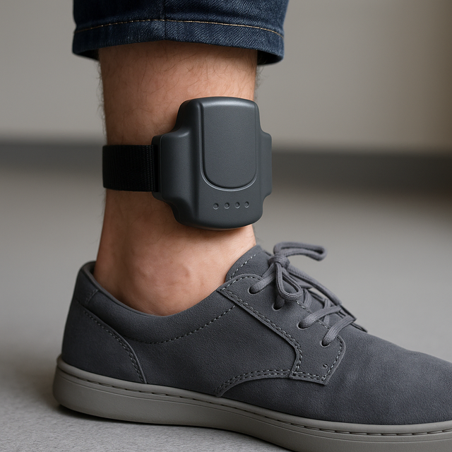 Mit der elektronischen Fußfessel wird der Aufenthaltsort eines Straftäters oder Straftäterin überwacht | Foto: ChatGPT