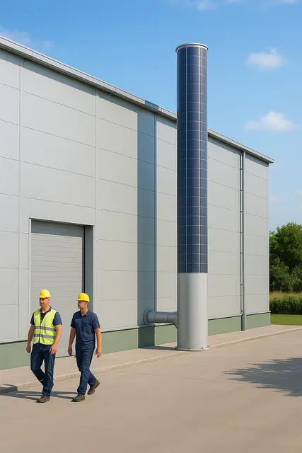 Der Thermi-Tower soll in Industrie und Landwirtschaft Abluft in Strom umwandeln | Foto: Matea