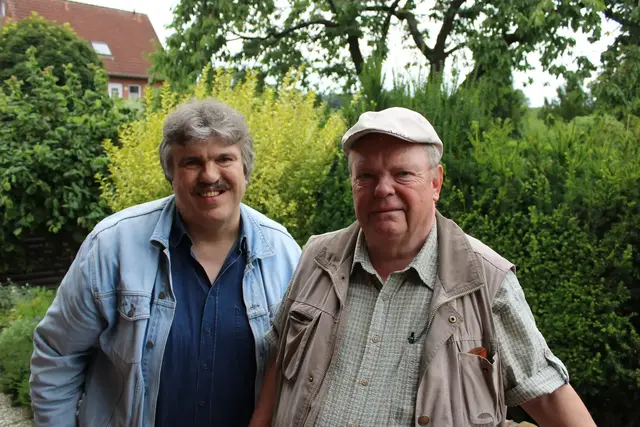 Kooperieren bei der Artikel-Reihe: WOCHENBLATT-Redakteur Christoph Ehlermann (li.) und Chronist Joerg Stallbaum | Foto: Stallbaum