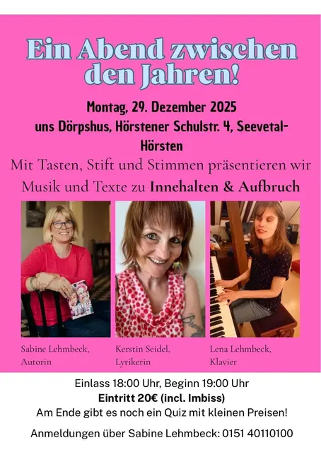 Das Plakat zur Veranstaltung | Foto: Lehmbeck