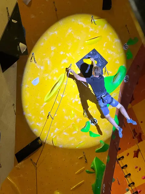 Dirk Martens-Bruns an der Final-Wand. | Foto: Melissa Walter