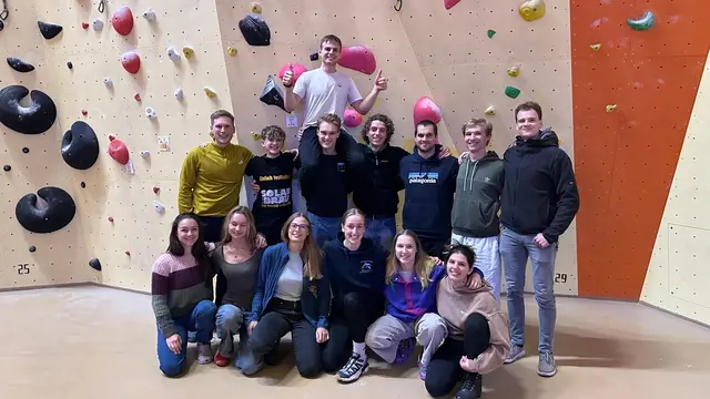 Das Kletter-Team von Blau-Weiß Buchholz. | Foto: Thilo Assmann