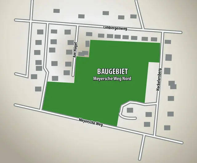 Der nördliche Teil des Baugebietes in Holm Seppensen | Foto: MSR