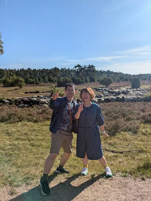 Ehepaar Hori in der Heide | Foto: DJG Winsen