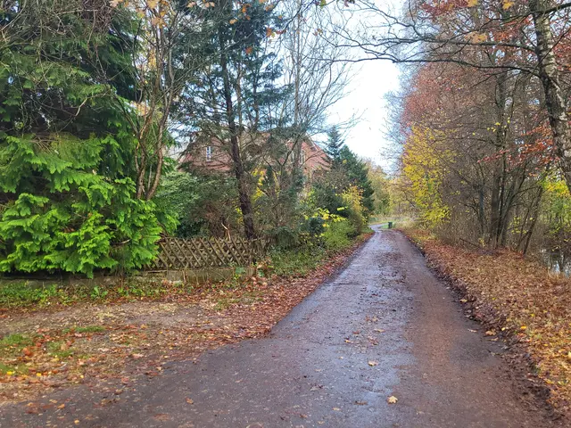 Der Hankensweg in Reindorf ist sogar bei nasskaltem Herbstwetter idyllisch. Hier könnten bald 35 neue Wohneinheiten entstehen | Foto: sh