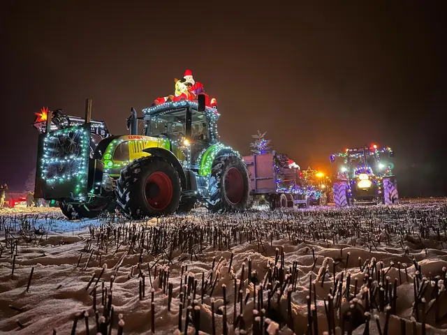 Die Funkencrew führt eine extra Lichterfahrt nur für den Tostedter Christkindlmarkt durch | Foto: Funkencrew