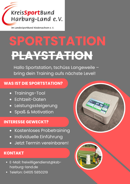 Flyer "Sportstation statt Playstation" vom KSB Harburg Land | Foto: KSB_Harburg_Land