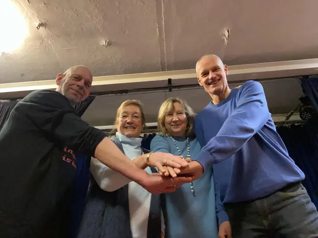  Nils Engelhard (v. li.), Ulrike Kaden, Nicole Kirschbaum, Dirk Schröter

 | Foto:  Ulrike Kaden