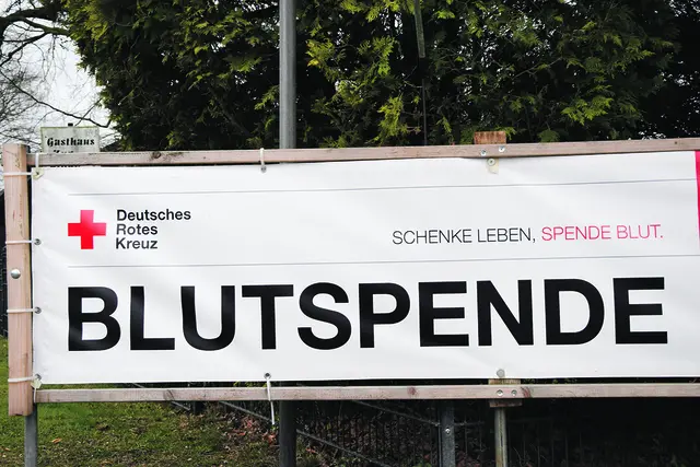 Blutspende Schild, Symbolfoto | Foto: to_ts