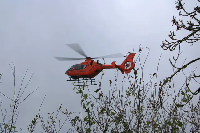 Die Rettungshubschrauber konnten wieder abdrehen | Foto: Stefan Braun/Feuerwehr LK Stade